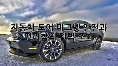자동차 도어 마그넷: 안전과 편리함의 완벽 조화